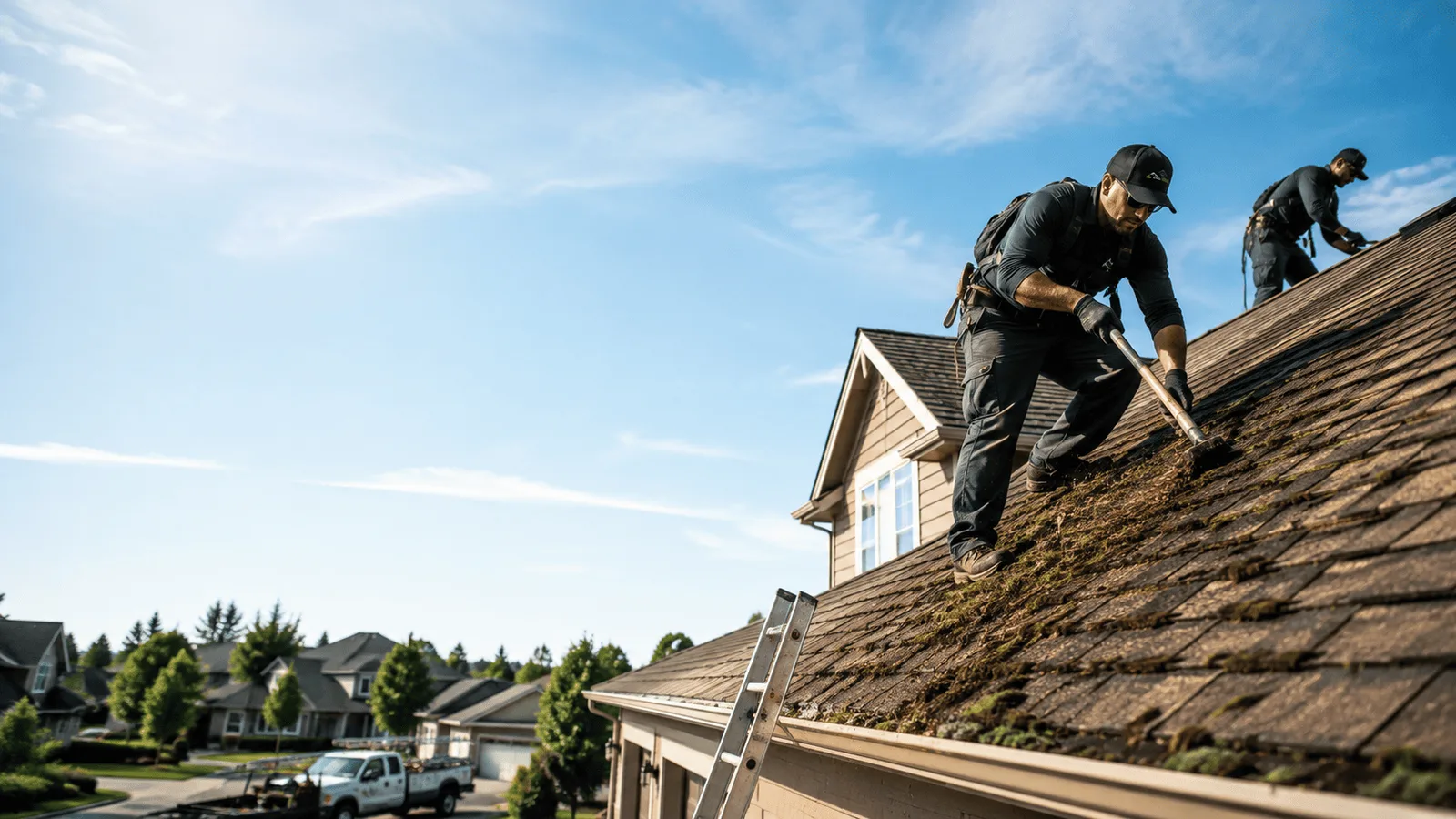 Roof Moss Removal in Worden, IL near me